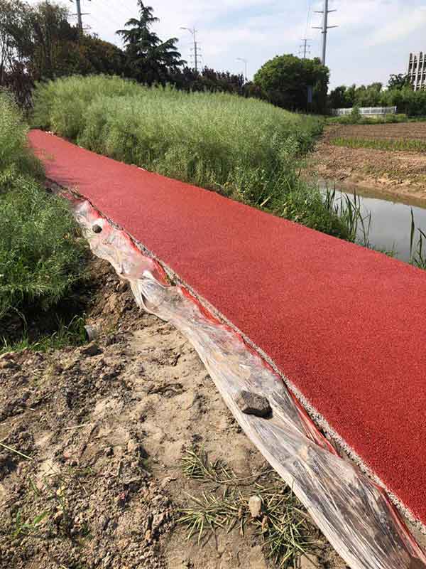 透水混凝土路面展示
